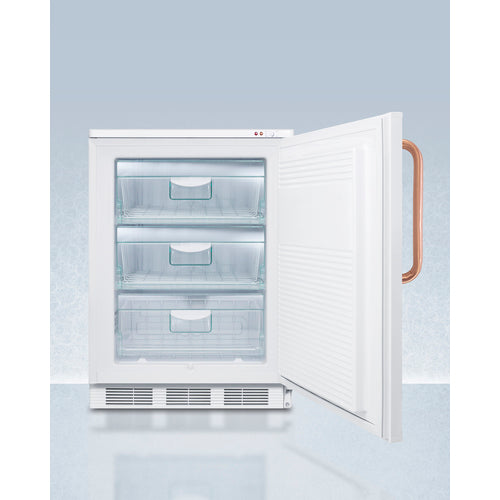 Summit 24" Wide All-Freezer with Antimicrobial Pure Copper Handle VT65MLTBC