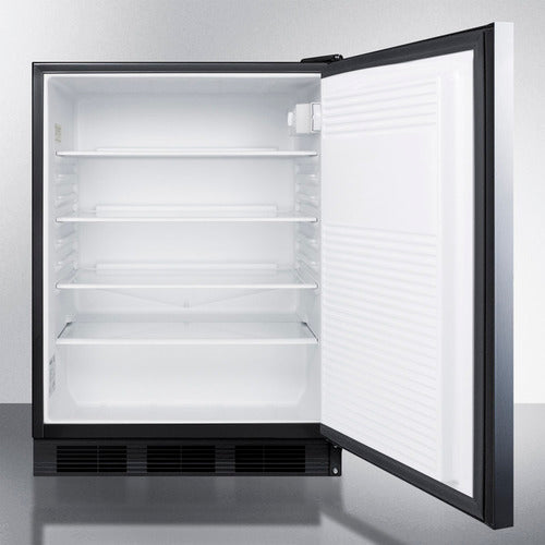 Summit 24" Wide All-Refrigerator, ADA Compliant AL752BKSSHH