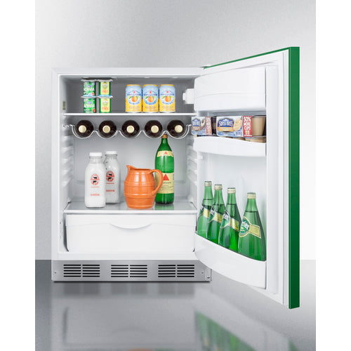 Summit 24" Wide All-Refrigerator, ADA Compliant BAR611WHGADA