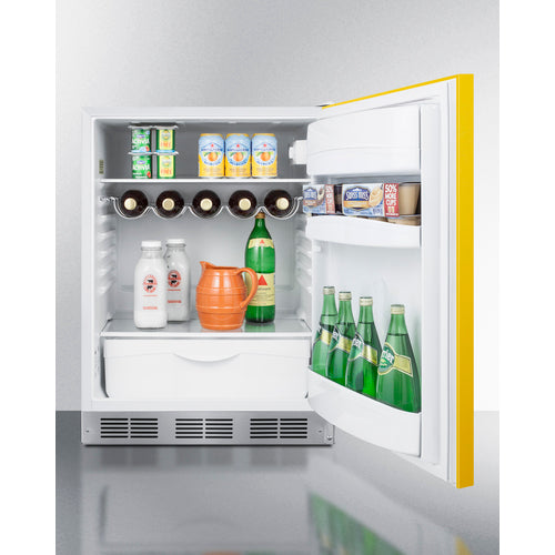 Summit 24" Wide All-Refrigerator, ADA Compliant BAR611WHYADA