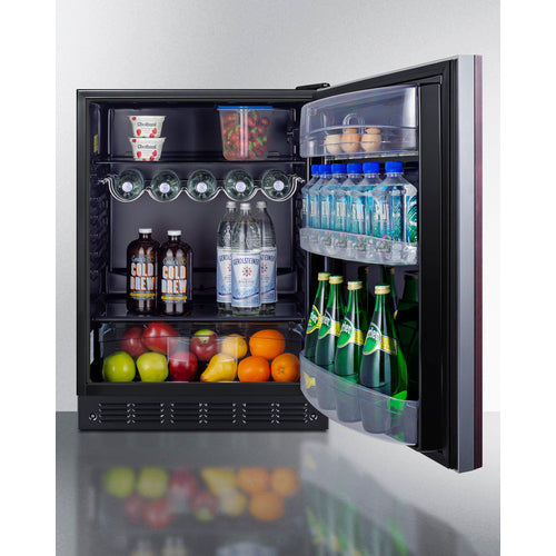 Summit 24" Wide All-Refrigerator, ADA Compliant (Panel Not Included) FF6BK2SSIFADA