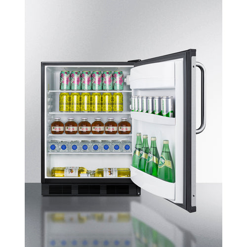 Summit 24" Wide All-Refrigerator, ADA Height FF6BK7BZADA