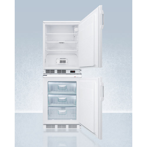 Summit 24" Wide All-Refrigerator/All-Freezer Combination FF7LW-VT65MLSTACKPRO