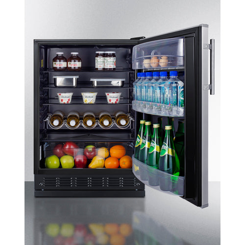 Summit 24" Wide All-Refrigerator FF6BK2SSRS