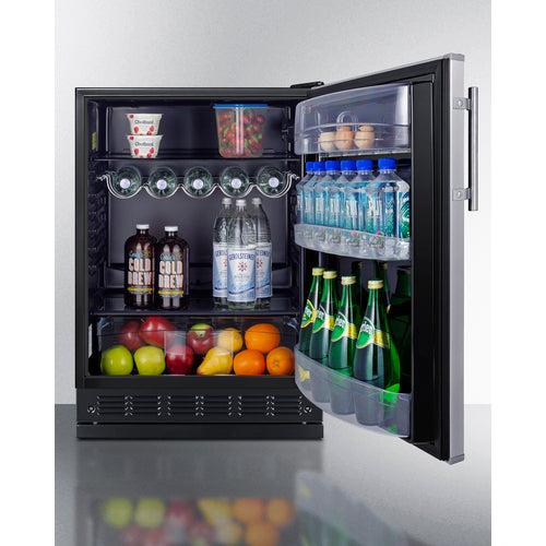 Summit 24" Wide All-Refrigerator FF6BK2SSRS