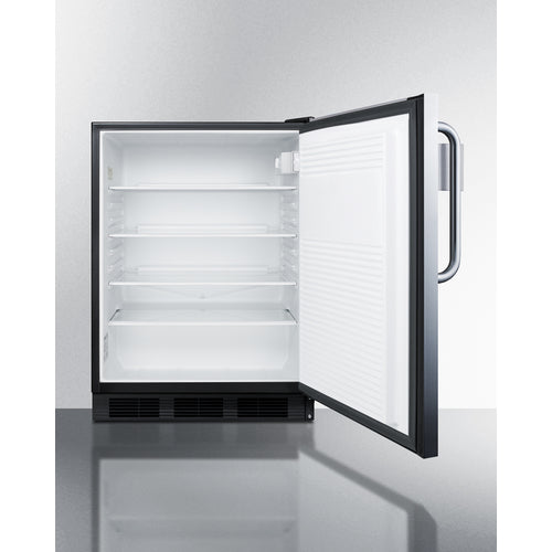 Summit 24" Wide All-Refrigerator with Speed Rail FF7BKSSTBSR