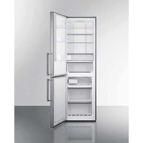 Summit 24" Wide Bottom Freezer Refrigerator FFBF235PLLHD