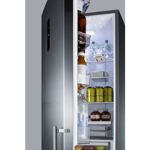 Summit 24" Wide Bottom Freezer Refrigerator With Icemaker FFBF181ES2IMLHD