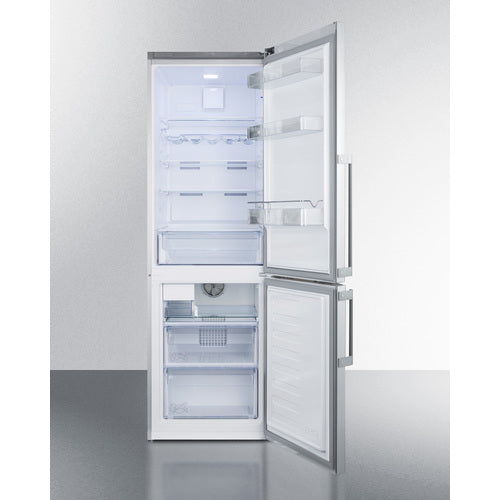 Summit 24" Wide Bottom Freezer Refrigerator With Icemaker FFBF247SSIM