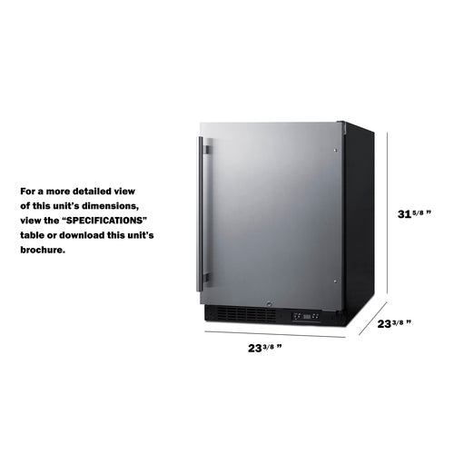 Summit 24" Wide Built-In All-Freezer, ADA Compliant ALFZ51