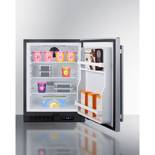 Summit 24" Wide Built-In All-Freezer, ADA Compliant ALFZ51