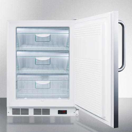 Summit 24" Wide Built-In All-Freezer, ADA Compliant VT65MLCSSADA