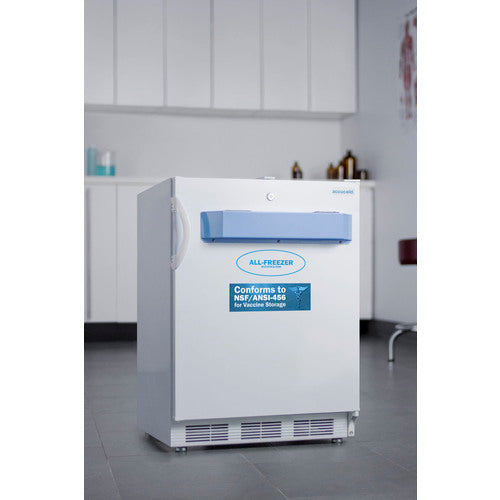 Summit 24" Wide Built-In All-Freezer, Certified to NSF/ANSI 456 Standard for Vaccine Storage, ADA Compliant VT65MLVAC456ADA