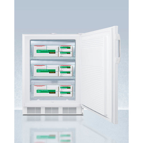 Summit 24" Wide Built-In All-Freezer, Certified to NSF/ANSI 456 Standard for Vaccine Storage, ADA Compliant VT65MLVAC456ADA