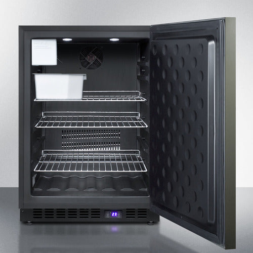 Summit 24" Wide Built-In All-Freezer With Icemaker SCFF53BXKSHHIM