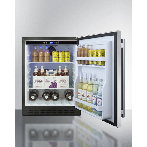 Summit 24" Wide Built-In All-Refrigerator, ADA Compliant AL55CSS