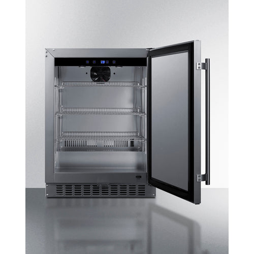 Summit 24" Wide Built-In All-Refrigerator, ADA Compliant ASDS2413CSS