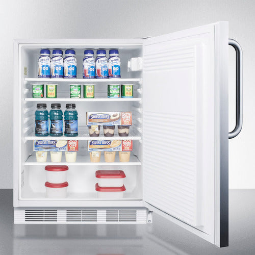 Summit 24" Wide Built-In All-Refrigerator, ADA Compliant FF7LWCSSADA