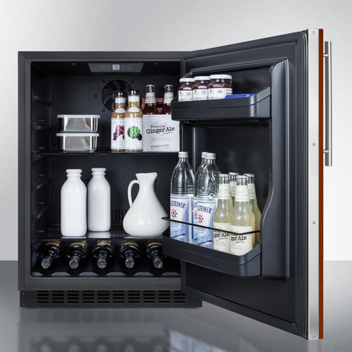 Summit 24" Wide Built-In All-Refrigerator, ADA Compliant (Panel Not Included) AL54IF