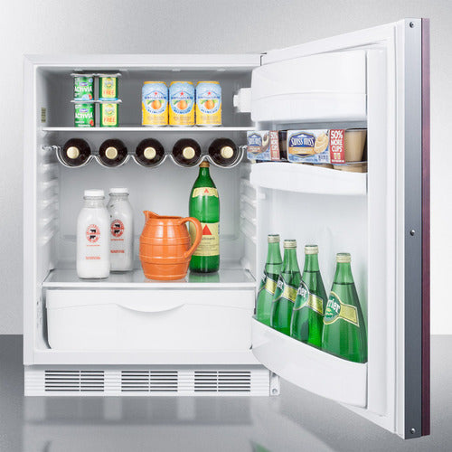 Summit 24" Wide Built-In All-Refrigerator, ADA Compliant (Panel Not Included) FF61WIFADA