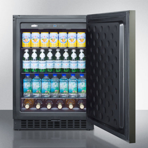 Summit 24" Wide Built-In All-Refrigerator FF64BXKSHH