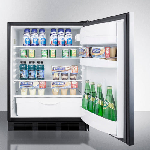 Summit 24" Wide Built-In All-Refrigerator FF6BK7SSHH