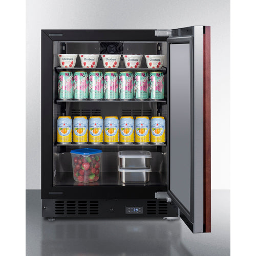 Summit 24" Wide Built-In Beverage Center (Panel Not Included) SCR610BLSDIF