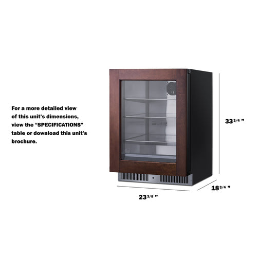 Summit 24" Wide Built-In Beverage Center (Panel Not Included) SDHG2443PNR