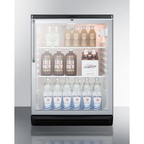 Summit 24" Wide Built-In Beverage Center SCR600BGLBITB