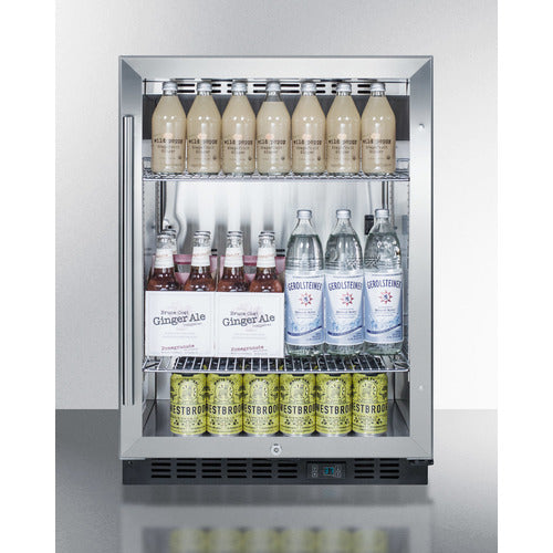 Summit 24" Wide Built-In Beverage Center SCR610BL