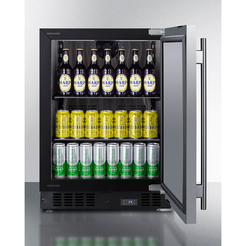 Summit 24" Wide Built-In Beverage Center SCR610BLSD