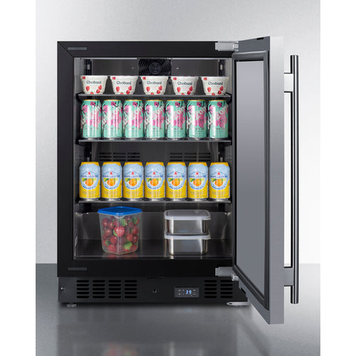 Summit 24" Wide Built-In Beverage Center SCR610BLSDCSS