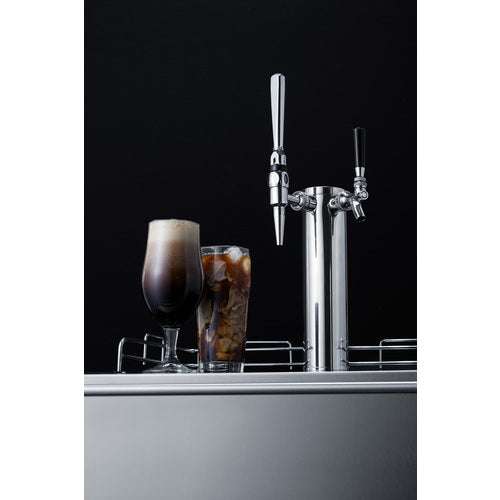 Summit 24" Wide Built-In Coffee Kegerator, ADA Compliant SBC58BLBIADACMTWIN