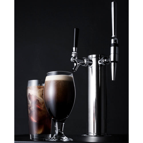 Summit 24" Wide Built-In Cold Brew/Nitro Coffee Kegerator (Panel Not Included) SBC682PNRCMTWIN