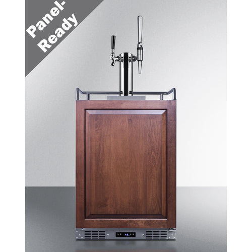 Summit 24" Wide Built-In Cold Brew/Nitro Coffee Kegerator (Panel Not Included) SBC682PNRCMTWIN