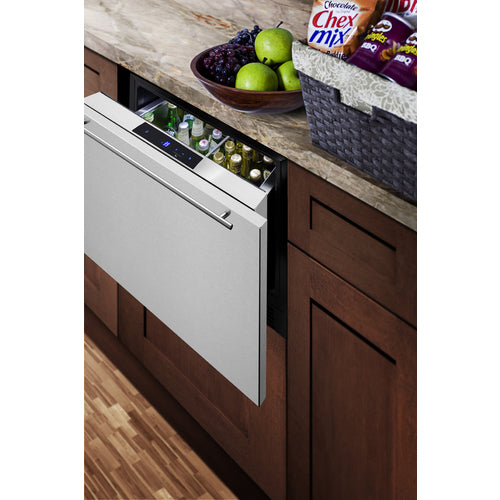 Summit 24" Wide Built-In Drawer Refrigerator FF1DSS24