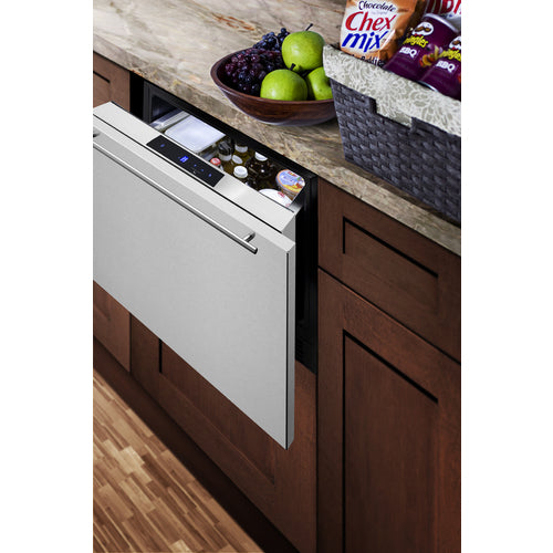 Summit 24" Wide Built-In Drawer Refrigerator FF1DSS24