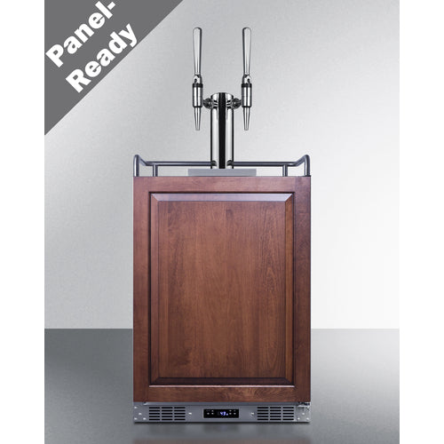 Summit 24" Wide Built-In Nitro Coffee Kegerator (Panel Not Included) SBC682PNRNCFTWIN