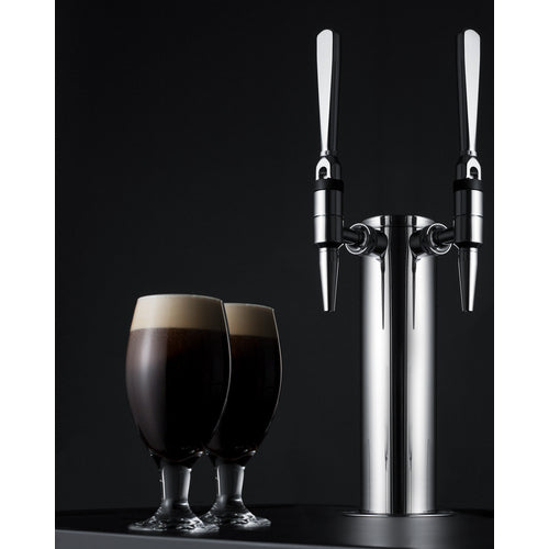 Summit 24" Wide Built-In Nitro Coffee Kegerator (Panel Not Included) SBC682PNRNCFTWIN