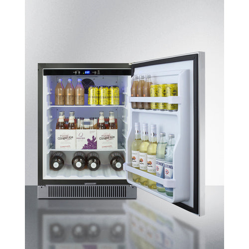 Summit 24" Wide Built-In Outdoor All-Refrigerator SPR623OS