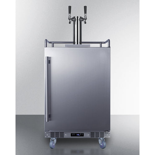 Summit 24" Wide Built-In Outdoor Beer Kegerator SBC683OSTWIN