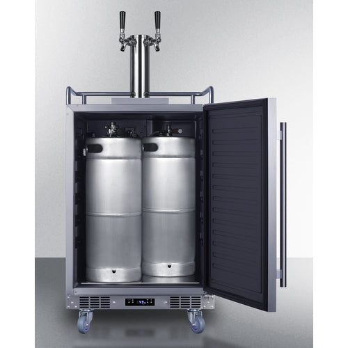 Summit 24" Wide Built-In Outdoor Beer Kegerator SBC683OSTWIN