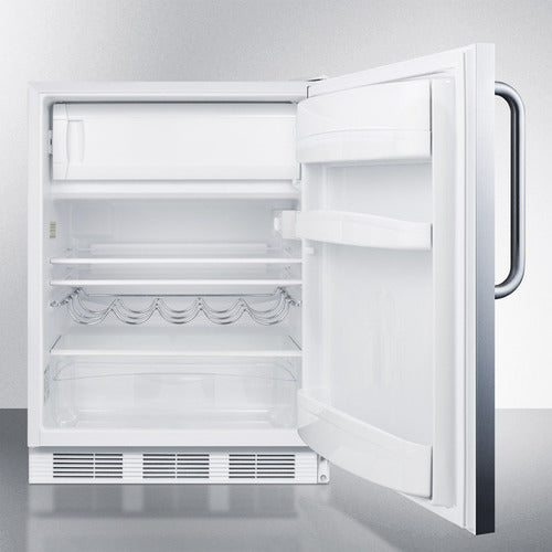 Summit 24" Wide Built-In Refrigerator-Freezer CT661WCSS