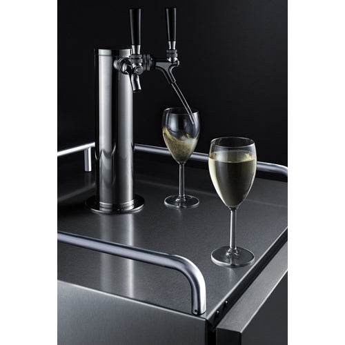 Summit 24" Wide Built-In Wine Kegerator SBC682WKDTWIN