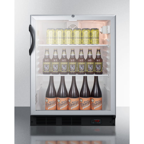 Summit 24" Wide Craft Beer Pub Cellar, ADA Compliant SCR600BGLDTPUBADA