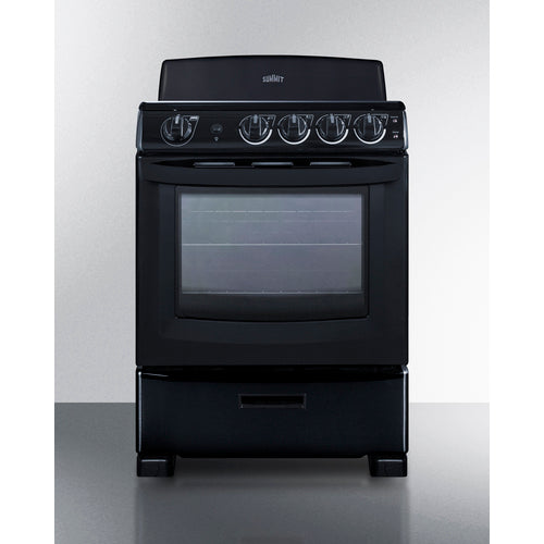 Summit 24" Wide Electric Coil Range RE2413B