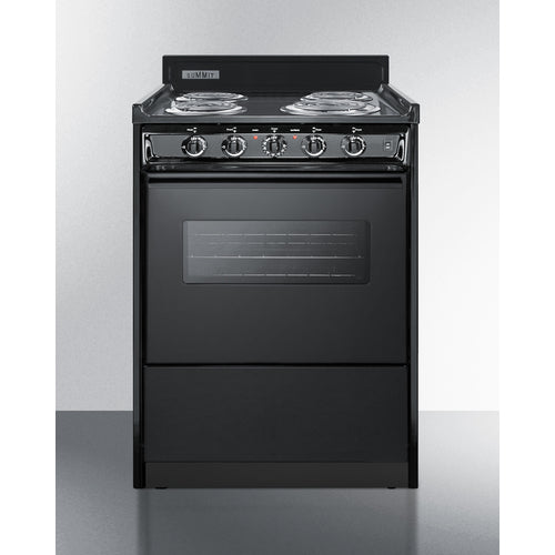 Summit 24" Wide Electric Coil Range TEM610CW