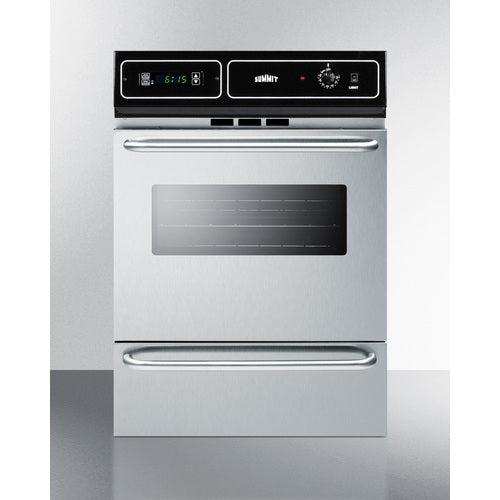 Summit 24" Wide Electric Wall Oven TEM721BKW