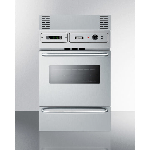 Summit 24" Wide Electric Wall Oven TEM788BKW