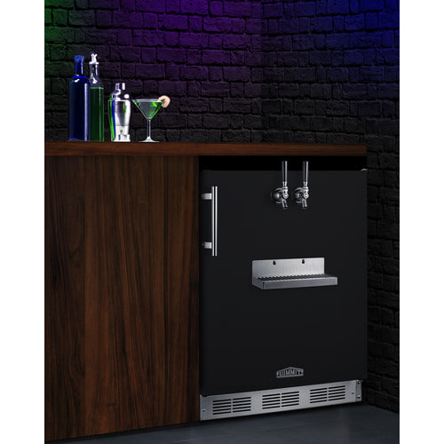 Summit 24" Wide Front Tap Built-In Beer Kegerator, ADA-Compliant SBC58BFRTPADA